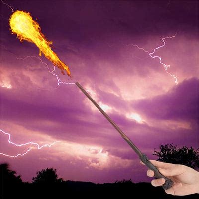 Magic wand that shoots fire